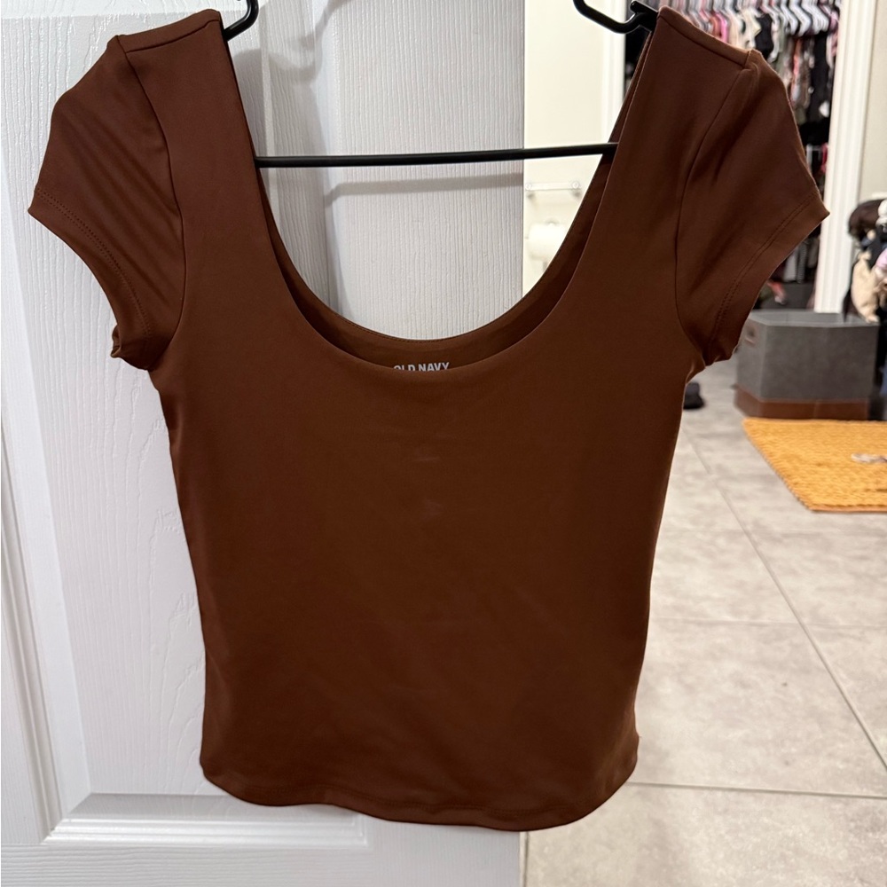 Old Navy Women's Chocolate Brown Bodysuit